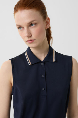 Alessia Functional Sleeveless Polo Shirt