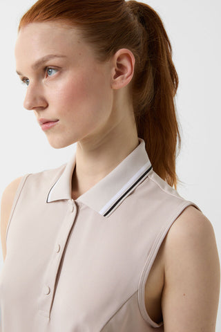 Alessia Functional Sleeveless Polo Shirt
