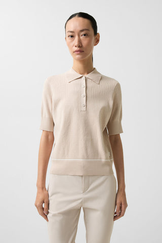 Maia Functional Knitted Polo Shirt