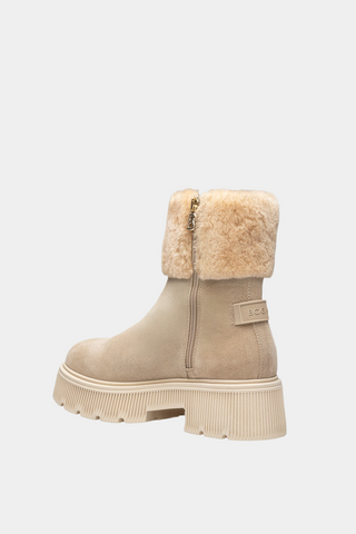 Turin 6 Suede Leather And Shearling Cuff Boots