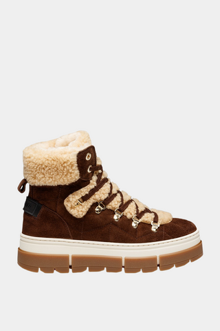 Vaduz S 5 Suede Leather/Shearling With Spike Boots