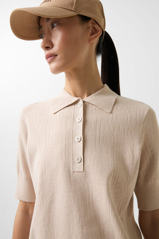 Maia Functional Knitted Polo Shirt