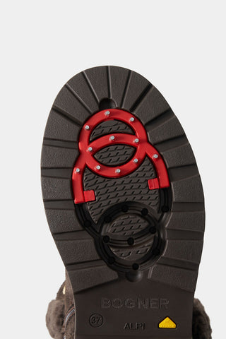 St.Moritz S 23 Suede Leather/Shearling With Spike Boots