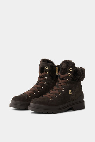 St.Moritz S 23 Suede Leather/Shearling With Spike Boots