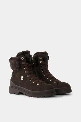 St.Moritz S 23 Suede Leather/Shearling With Spike Boots