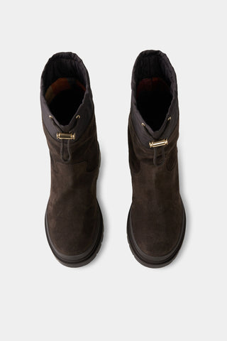 St.Moritz S 28 Suede Leather/Nylon With Spike Slip-on Boots