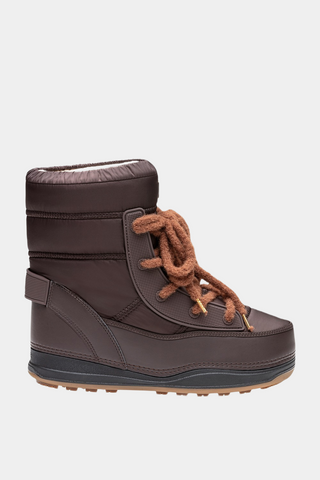 La Plagne 20 Faux Leather/Quilted Nylon With Michelin Rubber Sole Boots
