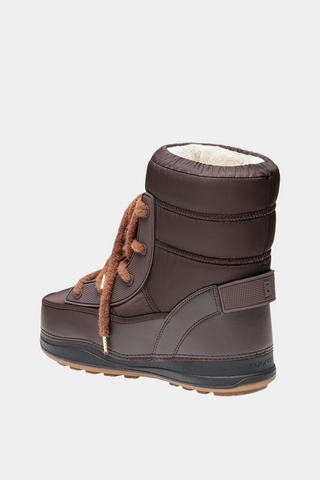 La Plagne 20 Faux Leather/Quilted Nylon With Michelin Rubber Sole Boots