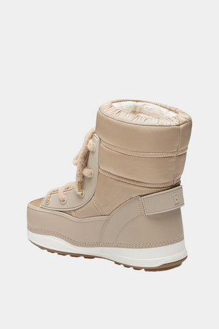 La Plagne 20 Faux Leather/Quilted Nylon With Michelin Rubber Sole Boots