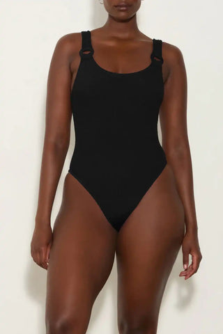 Domino With Fabric Covered Hoops Swimsuit