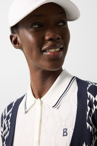 Mandy Functional Knitted Polo Shirt