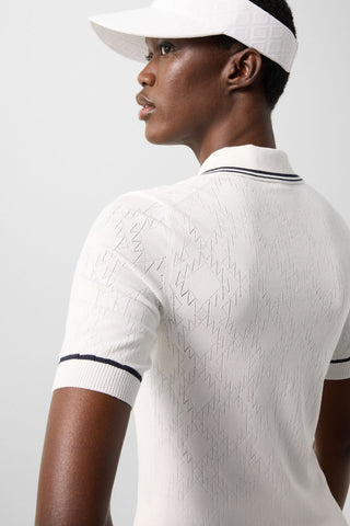 Mandy Functional Knitted Polo Shirt